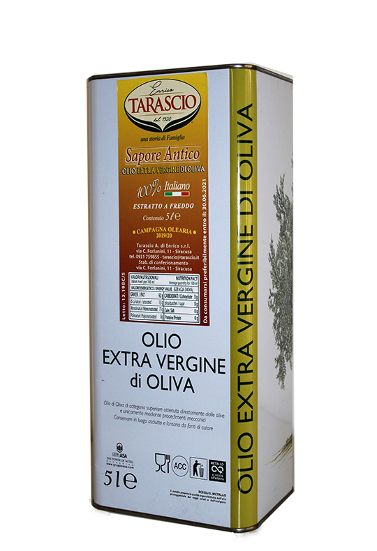 Olio italiano D'oliva 100% italiano lattina 5 lt.